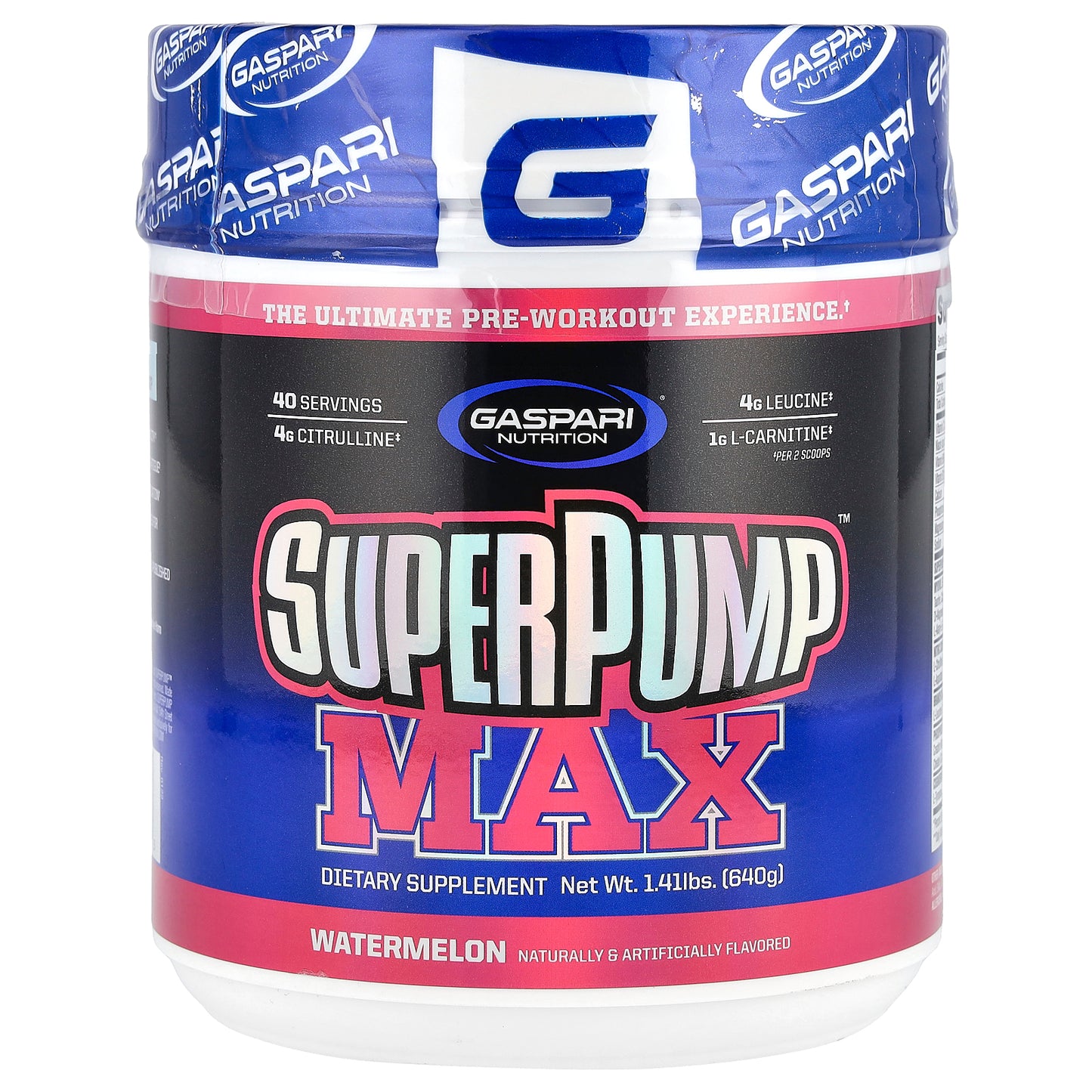 Gaspari Nutrition, SuperPump™ Max, Watermelon, 1.41 lbs (640 g)