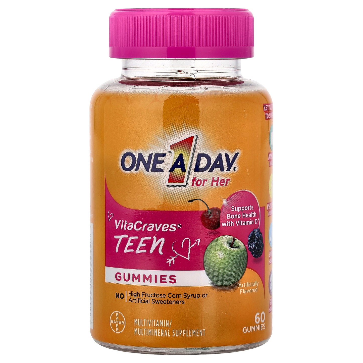 One-A-Day, For Her, VitaCraves® Teen Gummies, 60 Gummies