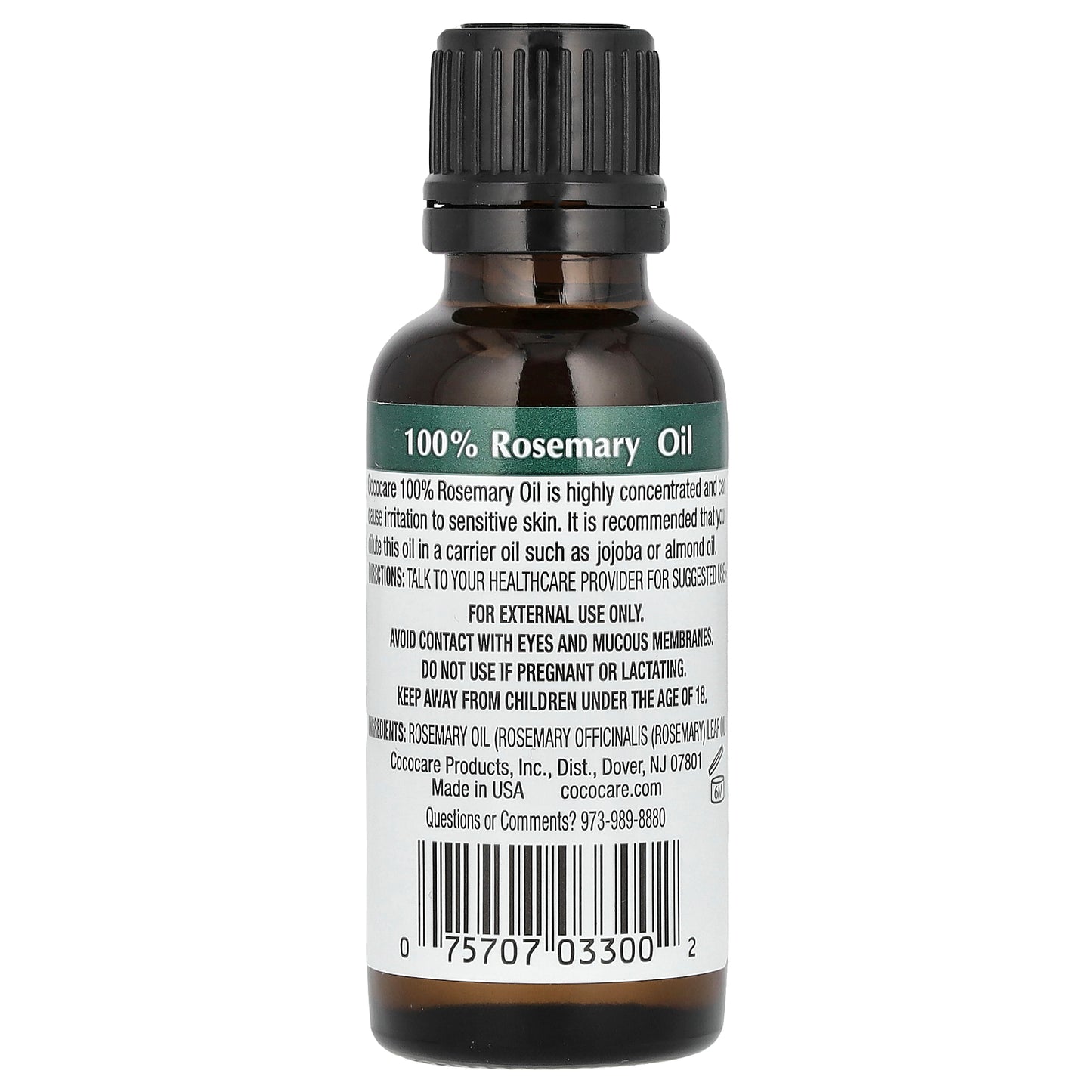 Cococare, 100% Rosemary Oil, 1 fl oz (30 ml)