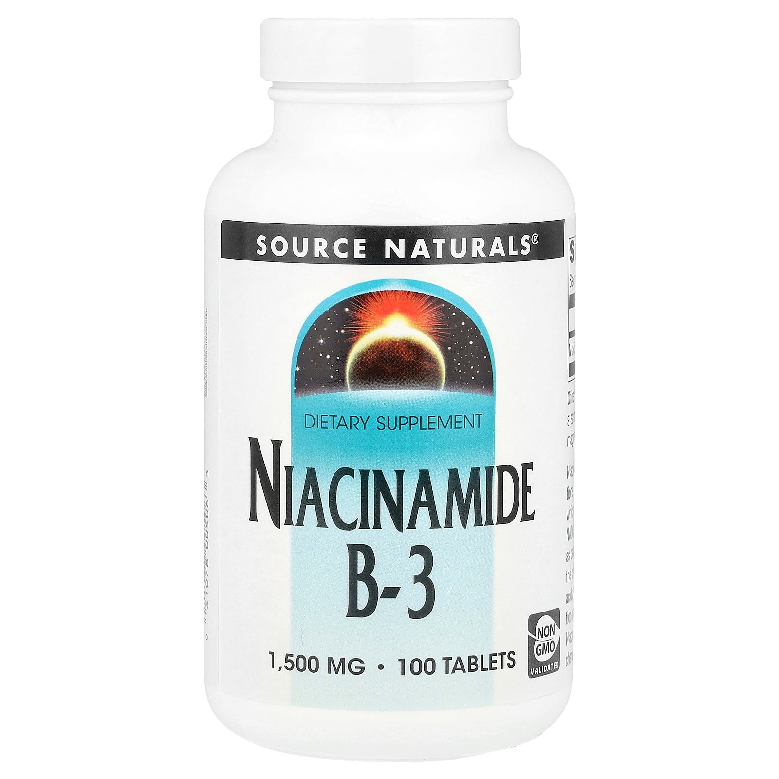 Source Naturals, Niacinamide B-3, 1,500 mg, 100 Tablets
