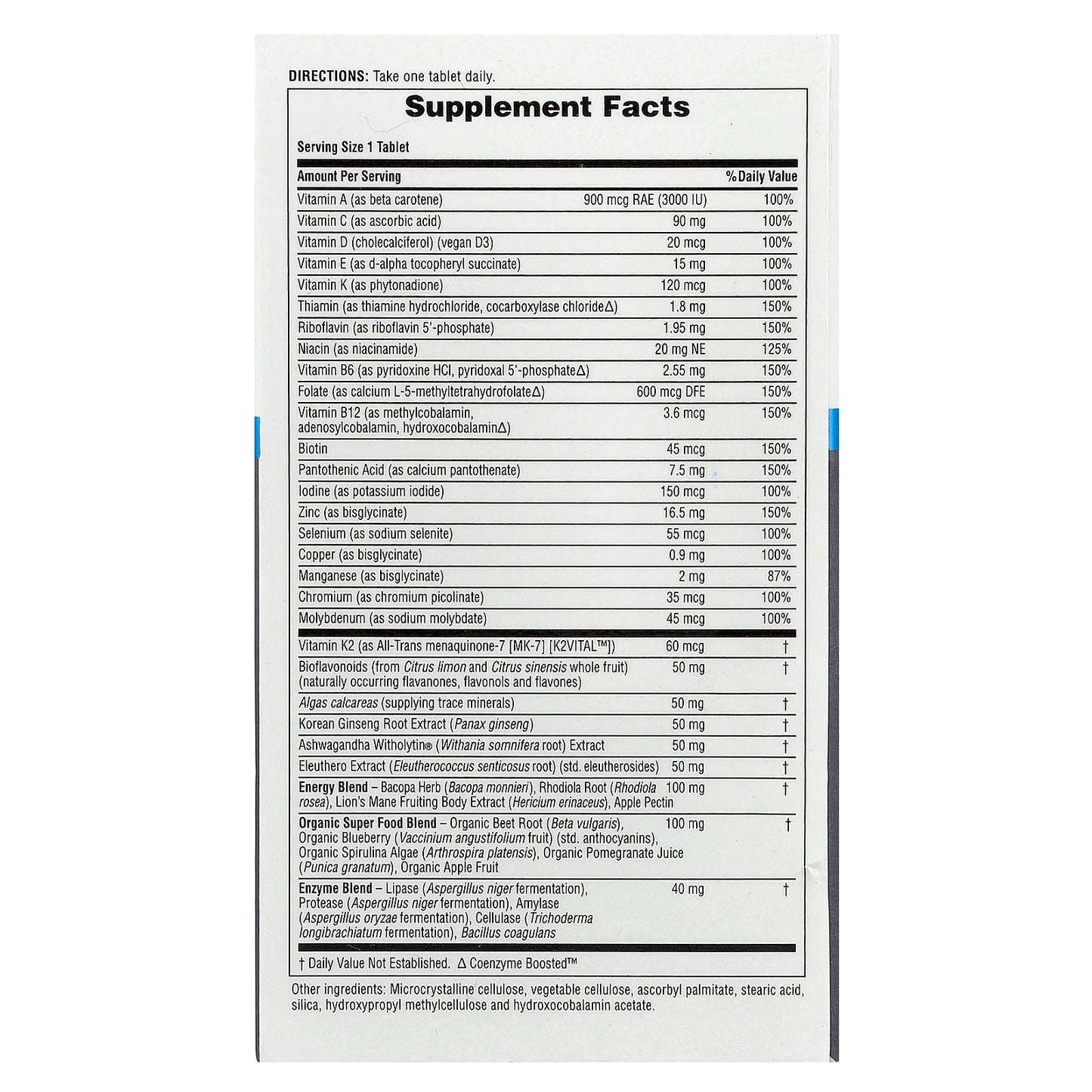 NaturesPlus, His Journey, Once Daily Multi, 30 Tablets