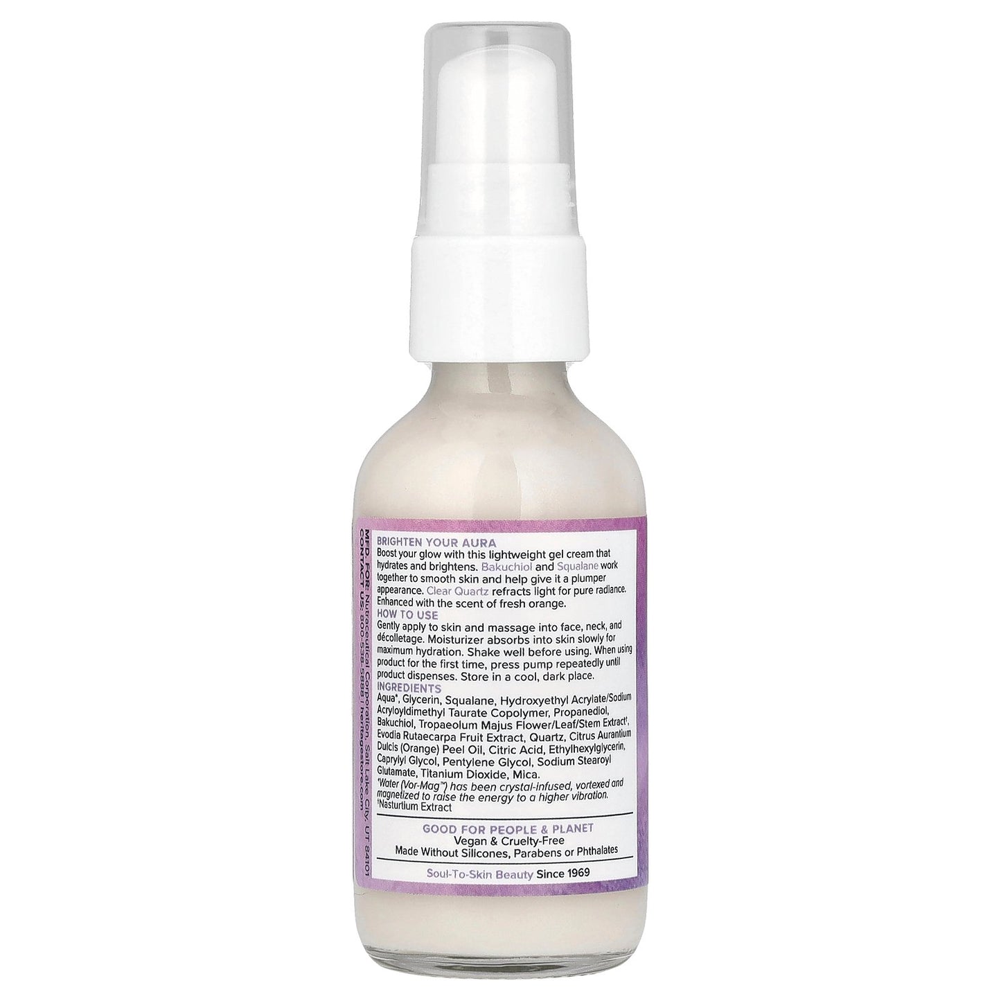 Heritage Store, Aura Glow Moisturizer, Brightening Gel Cream, 1.9 fl oz (56 ml)