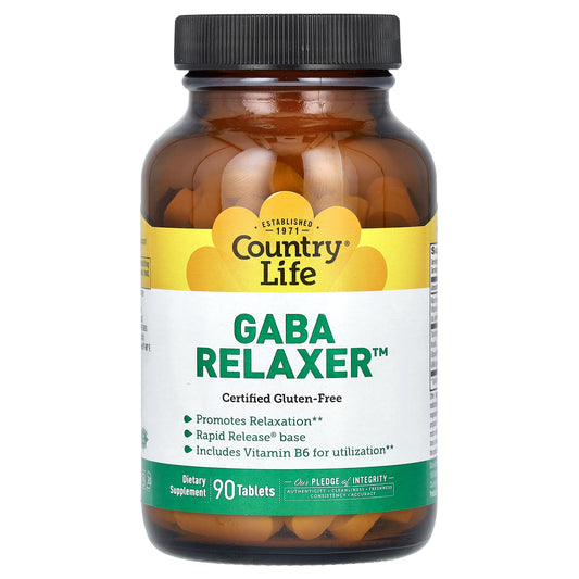 Country Life, GABA Relaxer, 90 Tablets