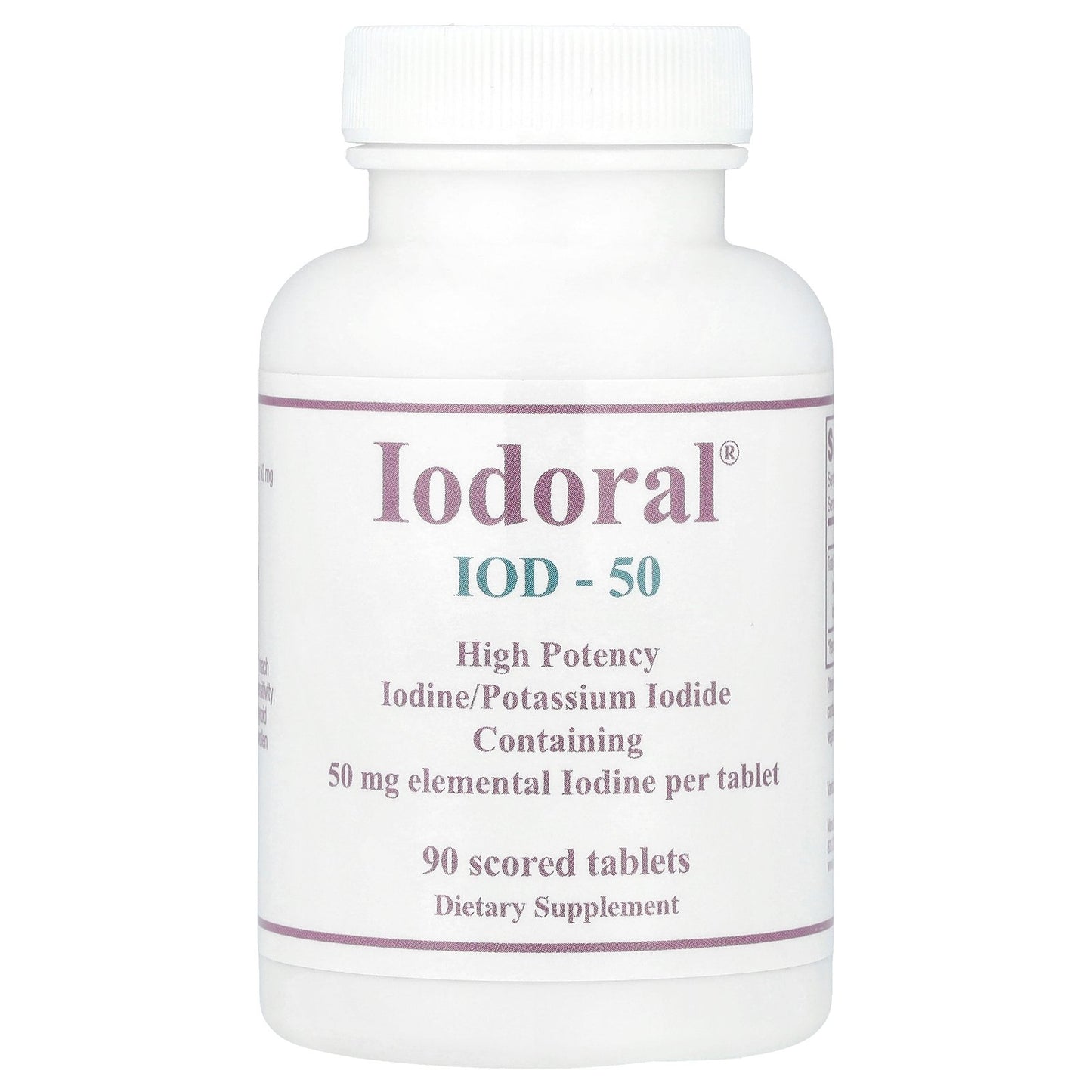 Optimox, Iodoral®, High Potency, 50 mg, 90 Scored Tablets