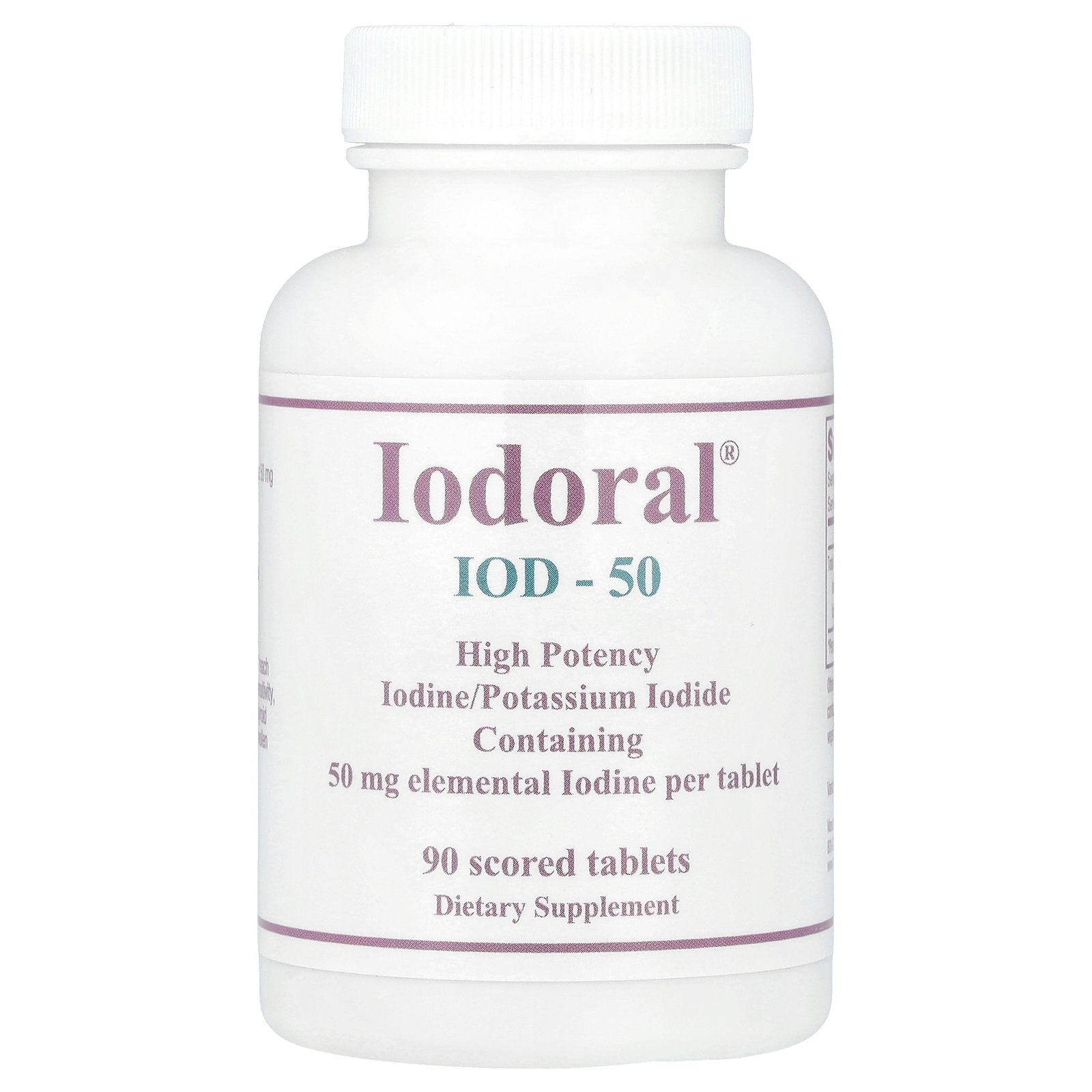 Optimox, Iodoral®, High Potency, 50 mg, 90 Scored Tablets