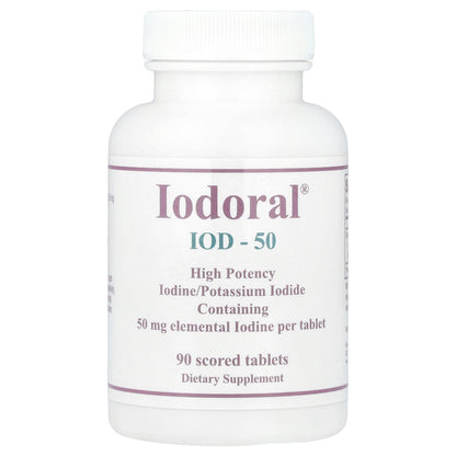 Optimox, Iodoral®, High Potency, 50 mg, 90 Scored Tablets
