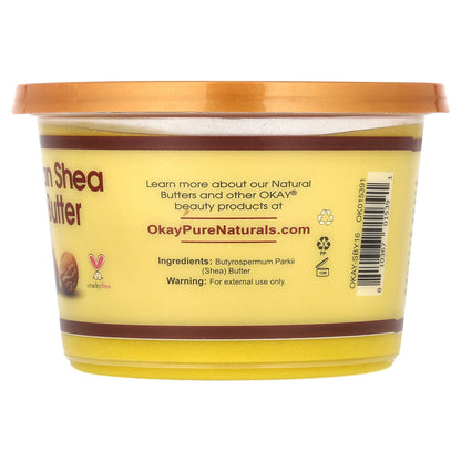 Okay Pure Naturals, African Shea Body Butter, Yellow Smooth, 13 oz (368 g)
