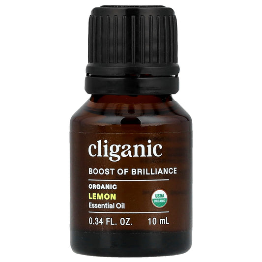 Cliganic, Boost of Brilliance™, Essential Oil, Organic Lemon , 0.34 fl oz (10 ml)