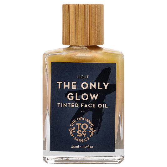 The Organic Skin Co., The Only Glow Tinted Face Oil, For All Skin Types, Light, 1 fl oz (30 ml)