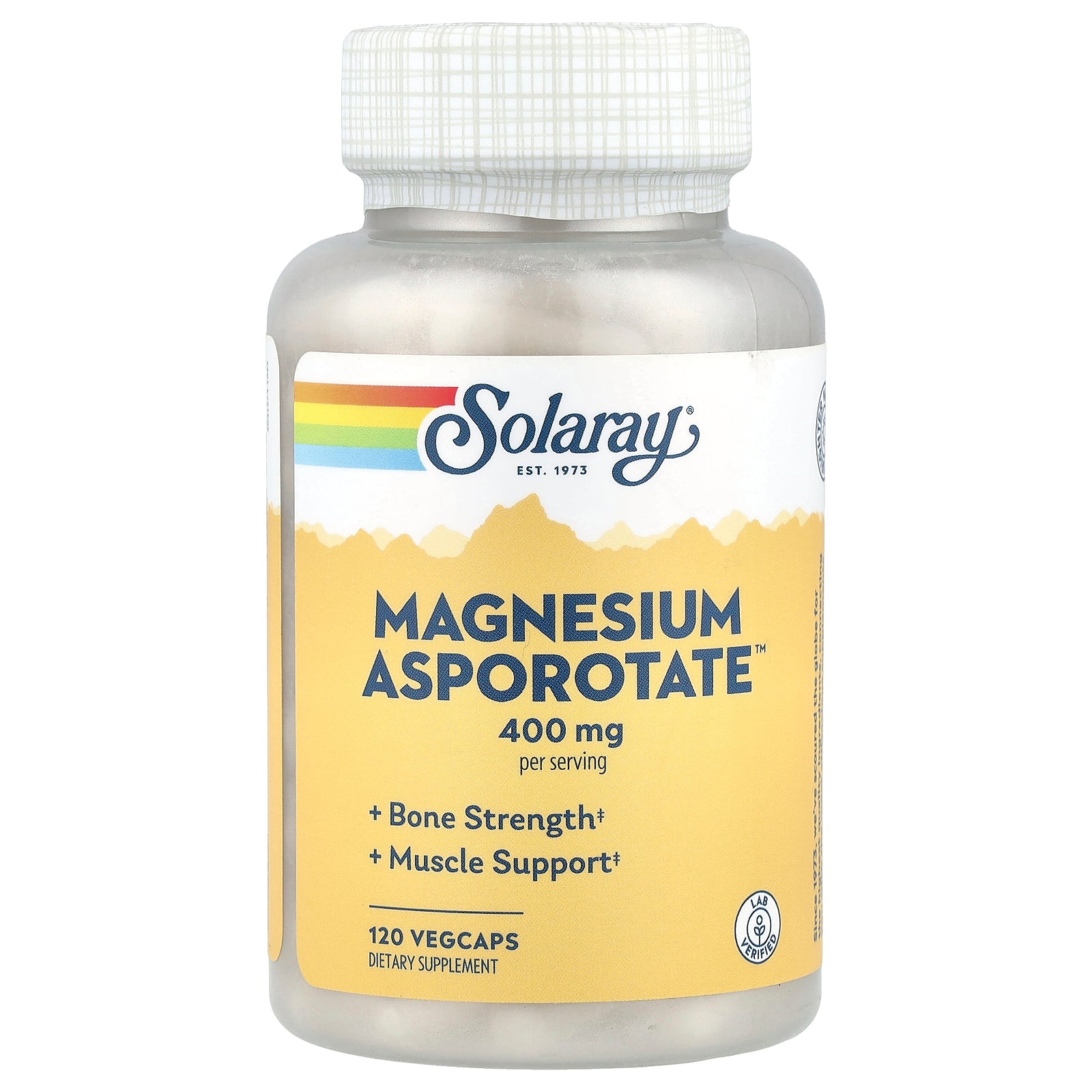 Solaray, Magnesium Asporotate™, 400 mg, 120 VegCaps (200 mg per Capsule)