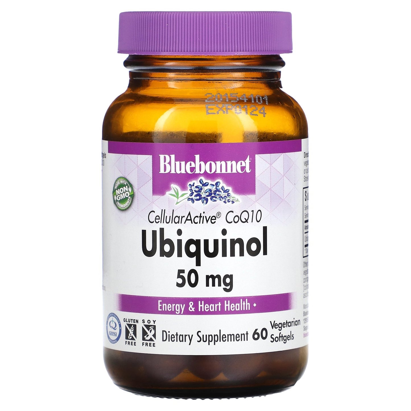 Bluebonnet Nutrition, CellularActive CoQ10, Ubiquinol, 50 mg, 60 Vegetarian Softgels