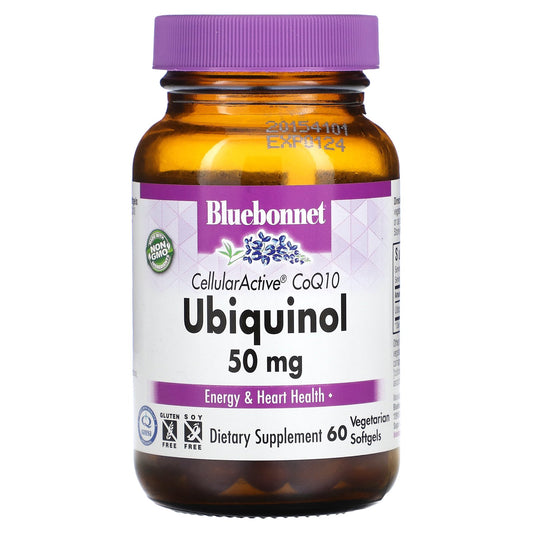 Bluebonnet Nutrition, CellularActive CoQ10, Ubiquinol, 50 mg, 60 Vegetarian Softgels