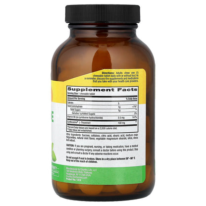 Country Life, L-Theanine, Mint, 100 mg, 60 Chewable Tablets