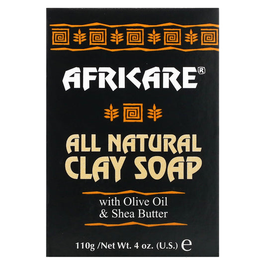 Cococare, Africare, All Natural Clay Soap with Olive Oil & Shea Butter, 4 oz (110 g)