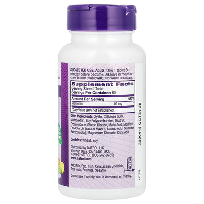 Natrol, Melatonin, Citrus, 10 mg, 60 Tablets