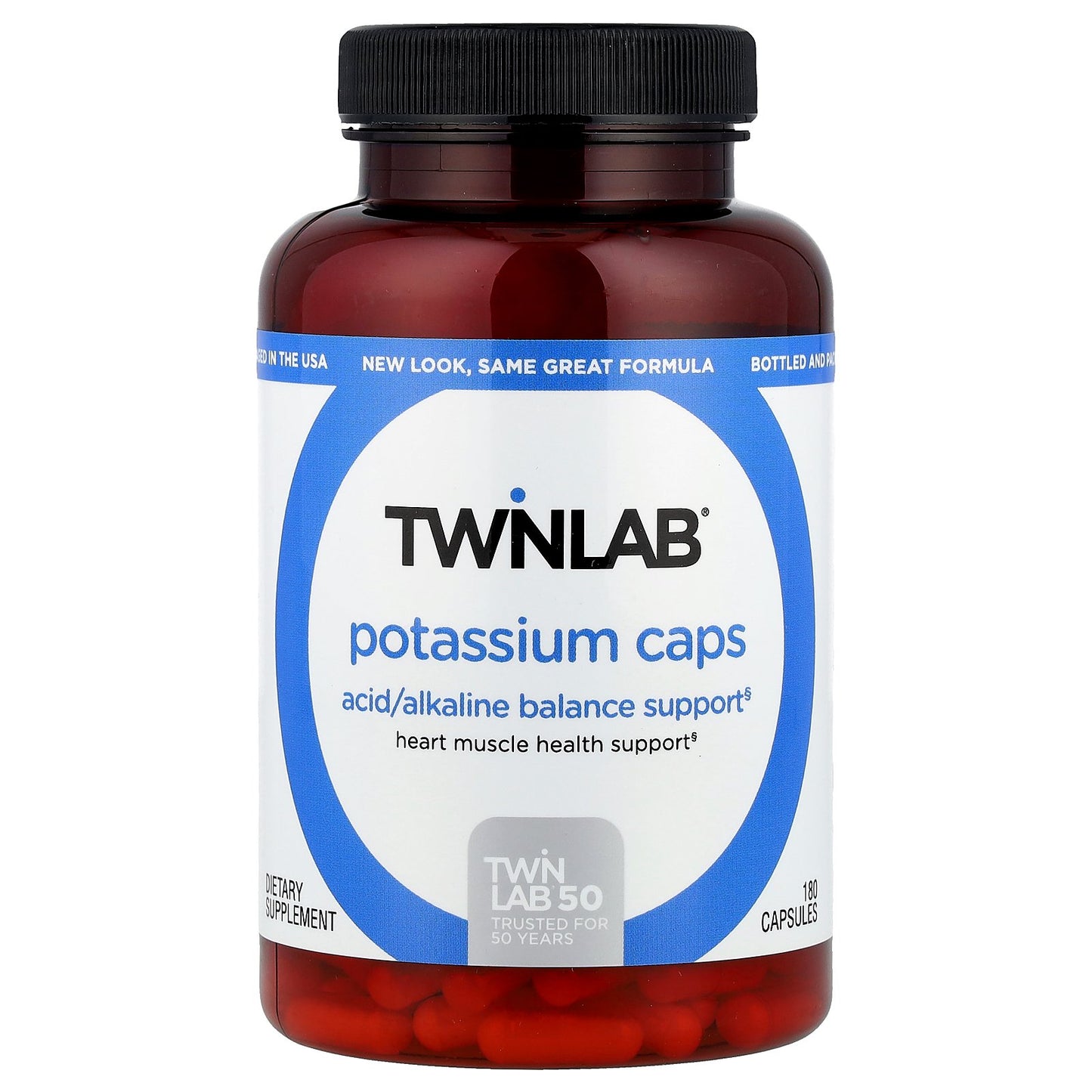 Twinlab, Potassium Caps, 180 Capsules (99 mg per Capsule)