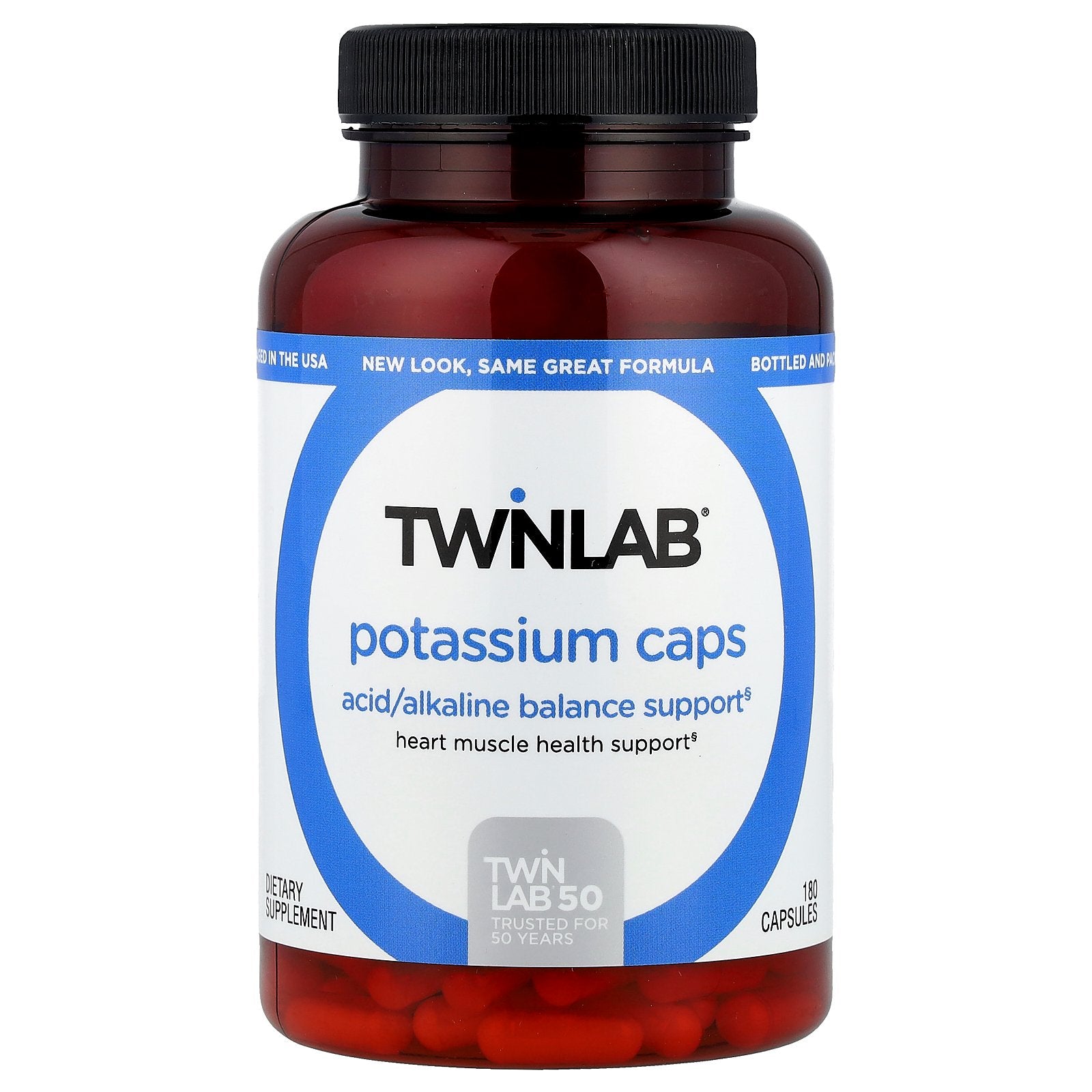 Twinlab, Potassium Caps, 180 Capsules (99 mg per Capsule)