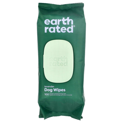 Earth Rated, Dog Wipes, Lavender, 100 Wipes
