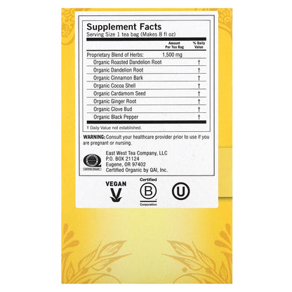 Yogi Tea, Detox, Roasted Dandelion Spice, Caffeine Free, 16 Tea Bags, 0.85 oz (24 g)