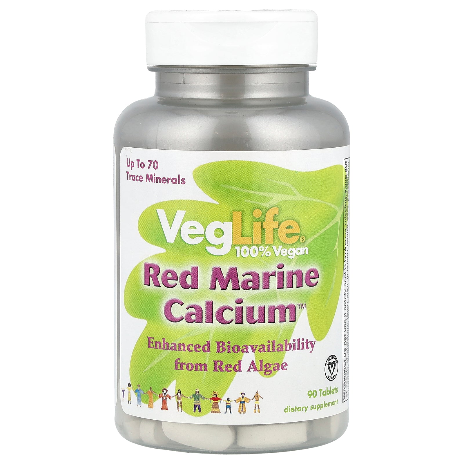 VegLife, Red Marine Calcium™, 90 Tablets