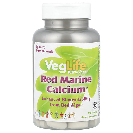 VegLife, Red Marine Calcium™, 90 Tablets