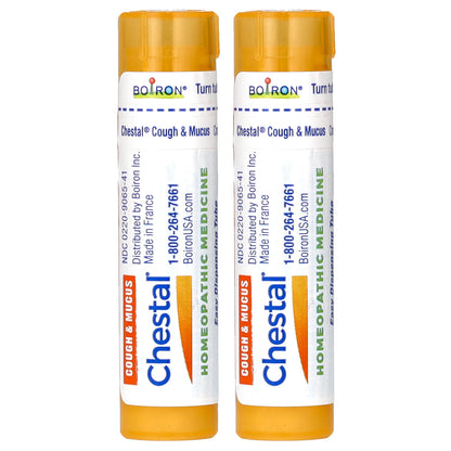 Boiron, Chestal, Meltaway Pellets, 2 Tubes, Approx. 80 Pellets Each