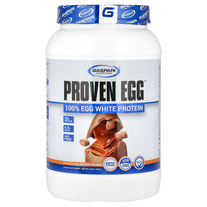 Gaspari Nutrition, Proven Egg, 100% Egg White Protein, Salted Caramel, 2 lb (900 g)