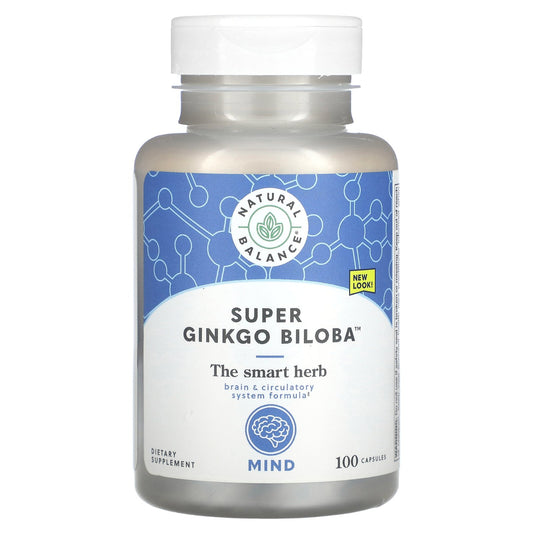 Natural Balance, Super Ginkgo Biloba, 100 Capsules