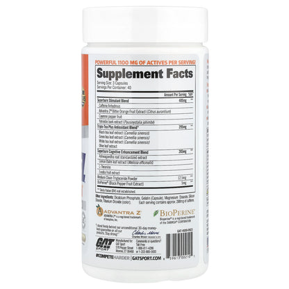 GAT, JetFuel®, Superburn, 120 Oil-Infused Capsules