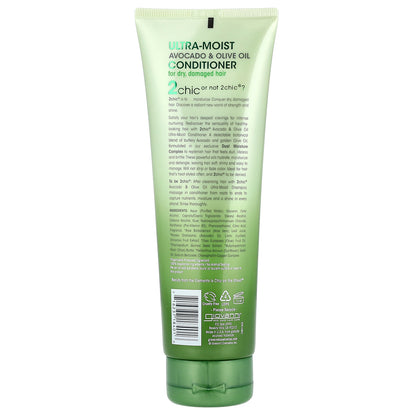 Giovanni, 2chic®, Ultra Moist Conditioner, For Dry, Damaged Hair, Avocado + Olive Oil, 8.5 fl oz (250 ml)