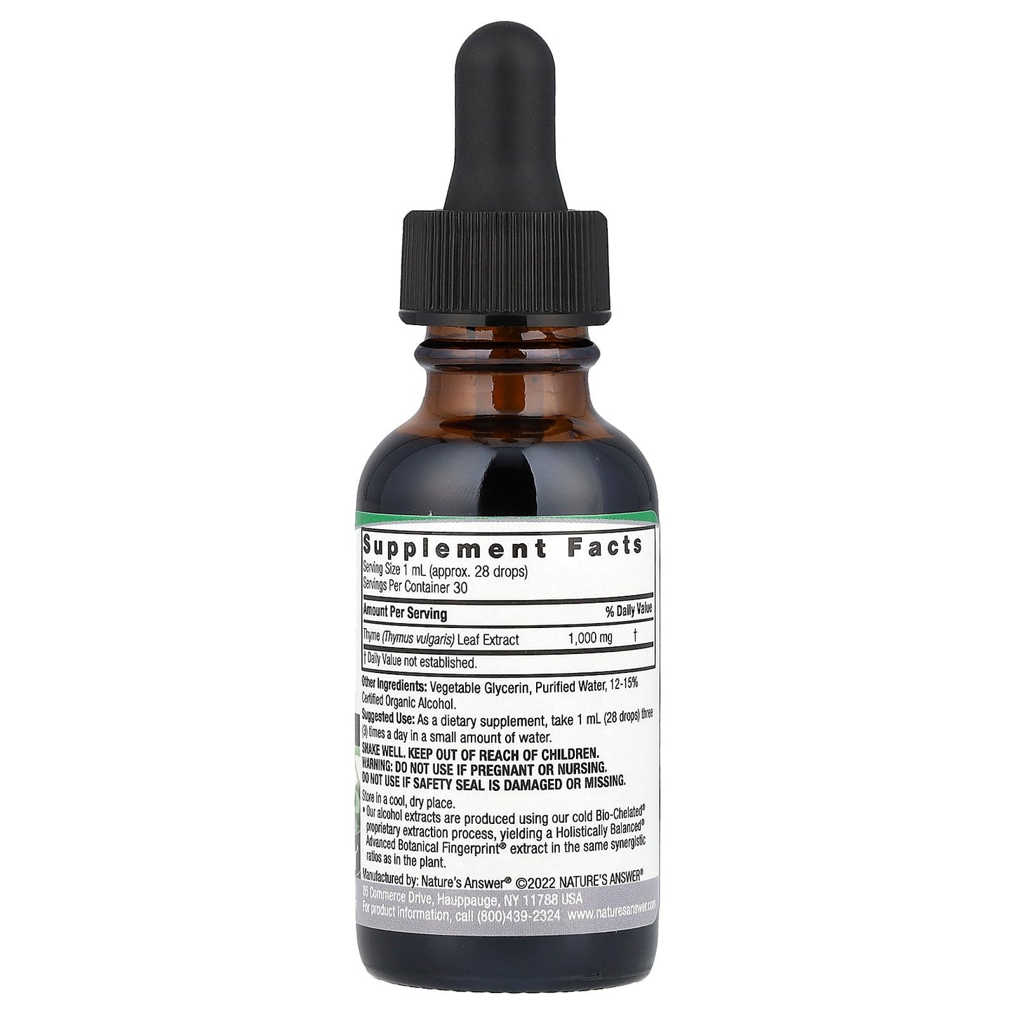 Nature's Answer, Thyme Leaf Extract, 1,000 mg, 1 fl oz (30 ml)
