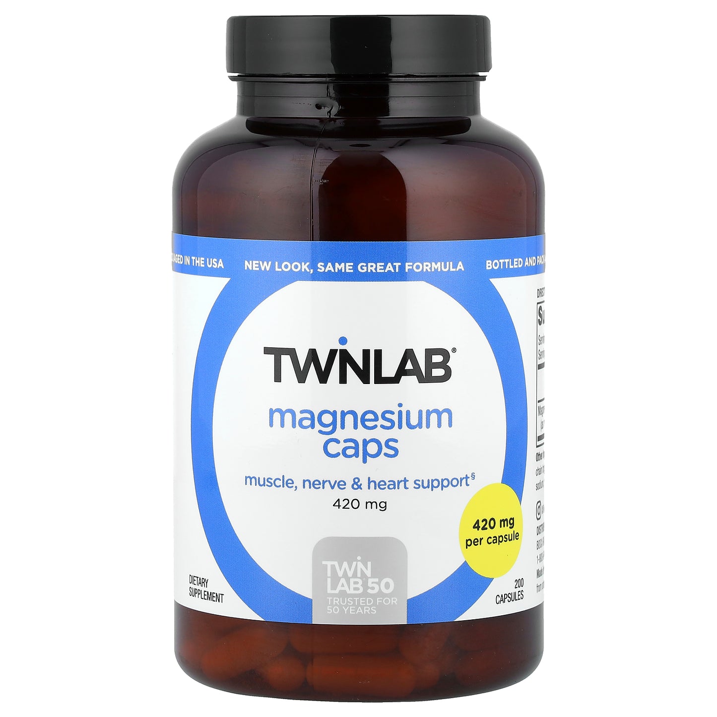 Twinlab, Magnesium Caps, 420 mg, 200 Capsules