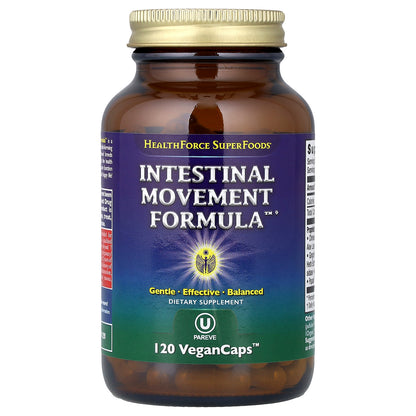 HealthForce Superfoods, Intestinal Movement Formula™, 120 Vegan Caps™