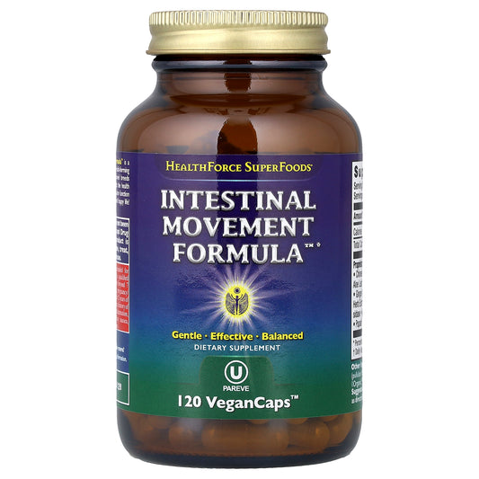 HealthForce Superfoods, Intestinal Movement Formula™, 120 Vegan Caps™
