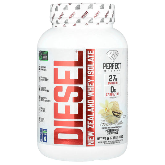 PERFECT Sports, Diesel®, New Zealand Whey Isolate, French Vanilla, 2 lb (908 g)