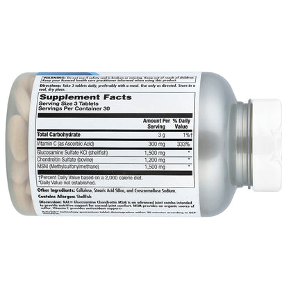 KAL, Glucosamine Chondroitin MSM, 90 Tablets