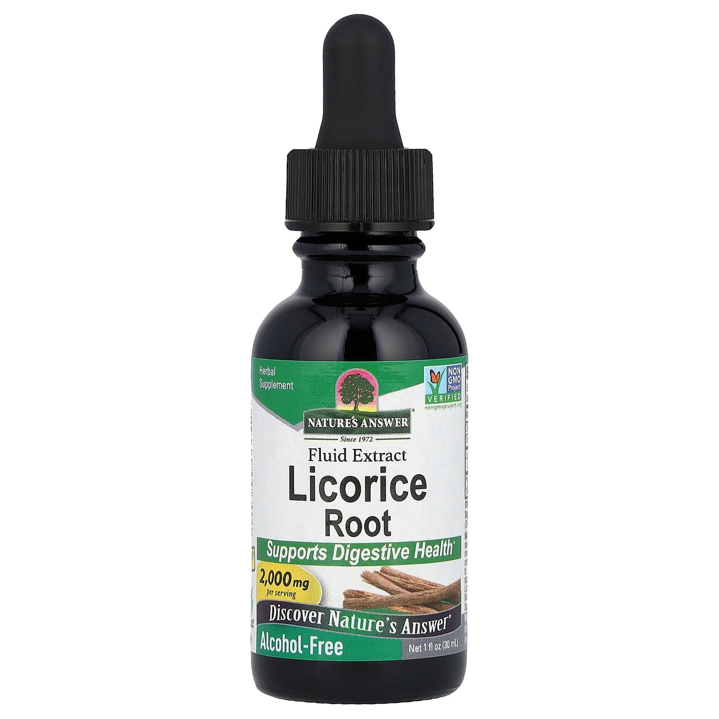 Nature's Answer, Licorice Root Fluid Extract, Alcohol-Free, 2,000 mg, 1 fl oz (30 ml)