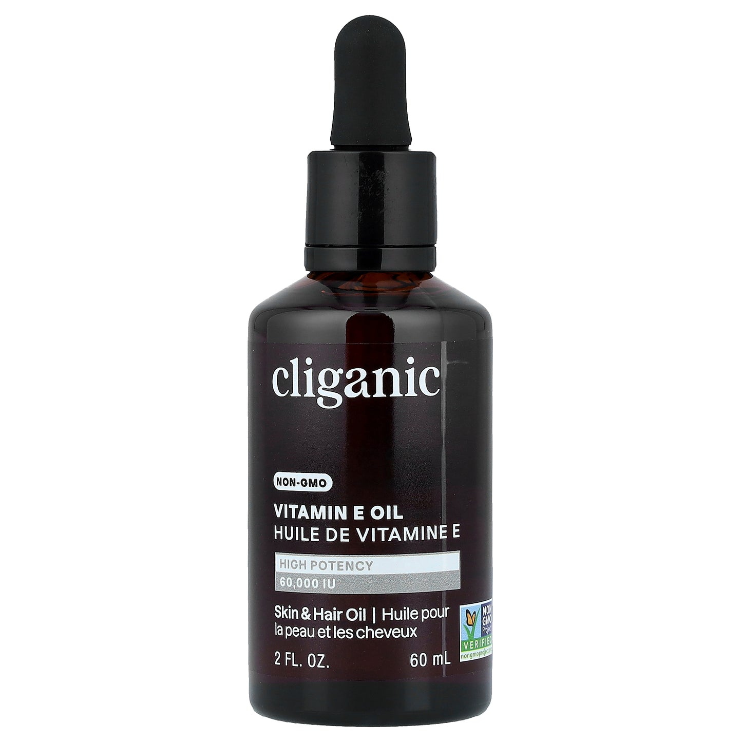 Cliganic, 100% Pure Vitamin E Oil, 60,000 IU, 2 fl oz (60 ml)