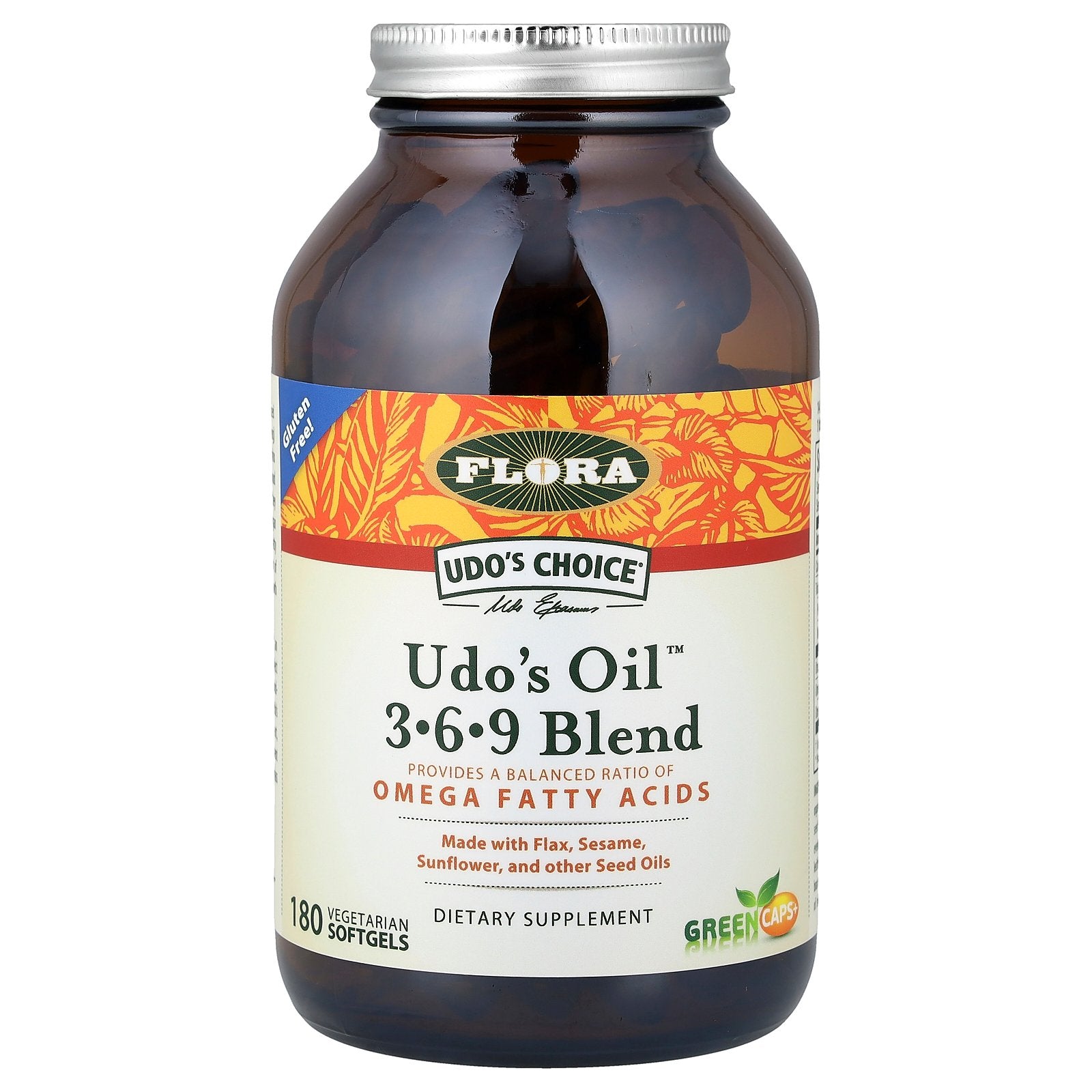 Flora, Udo's Choice®, Udo's Oil™ 3-6-9 Blend, 180 Vegetarian Softgels