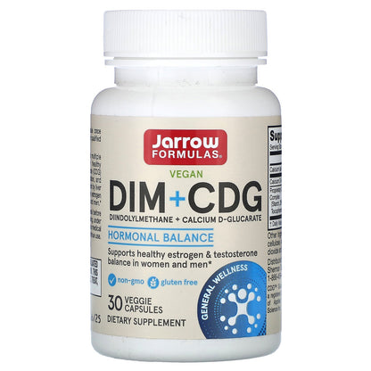 Jarrow Formulas, DIM + CDG, 30 Veggie Capsules