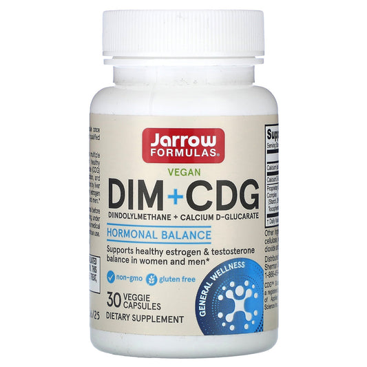Jarrow Formulas, DIM + CDG, 30 Veggie Capsules
