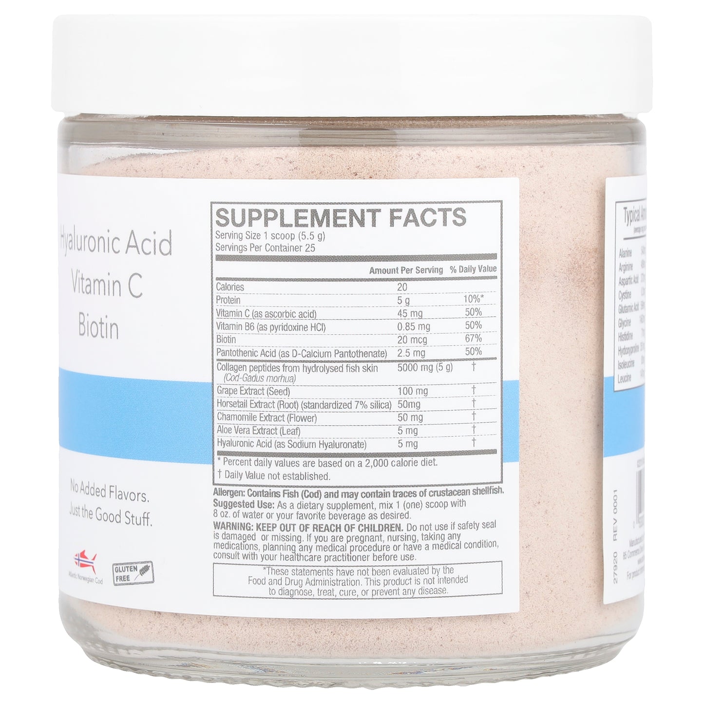 Nature's Answer, Marine Collagen, Unflavored, 4.8 oz (137 g)