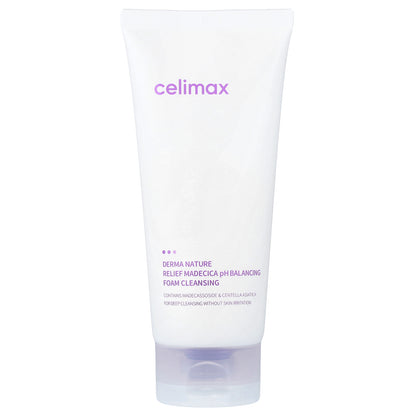 Celimax, Derma Nature Relief Madecica pH Balancing Foam Cleansing, 5.07 fl oz (150 ml)