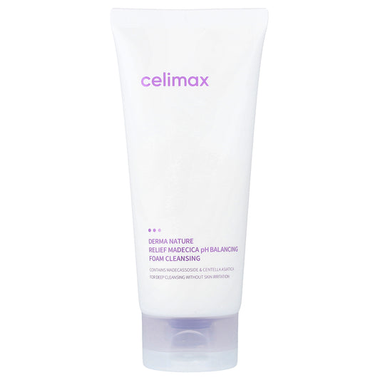 Celimax, Derma Nature Relief Madecica pH Balancing Foam Cleansing, 5.07 fl oz (150 ml)
