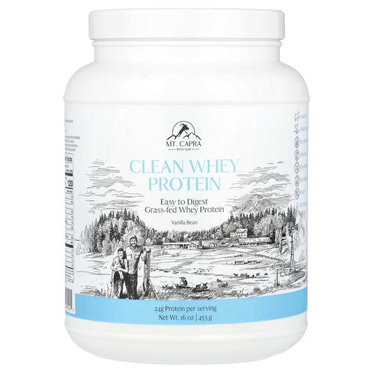 Mt. Capra, Clean Whey Protein, Vanilla Bean, 16 oz (453 g)