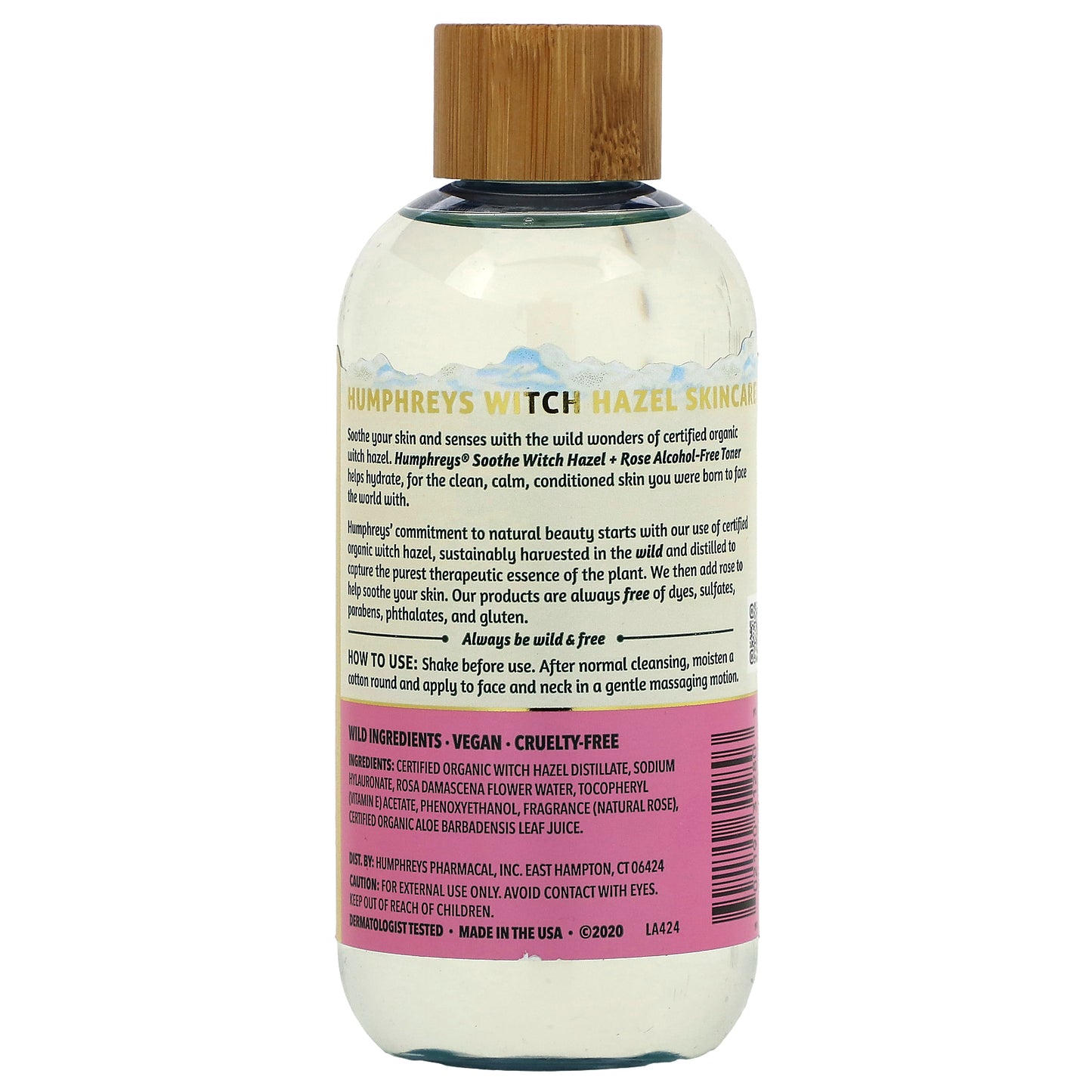 Humphreys, Witch Hazel, Alcohol Free Toner with Rose,  8 fl oz (236 ml)