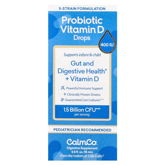 Colic Calm, Probiotic Vitamin D Drops, 0.5 fl oz (15 ml)