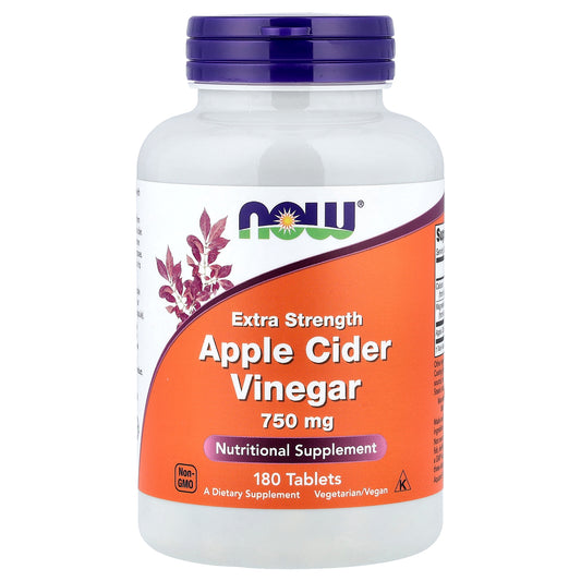 NOW Foods, Apple Cider Vinegar, 750 mg, 180 Tablets
