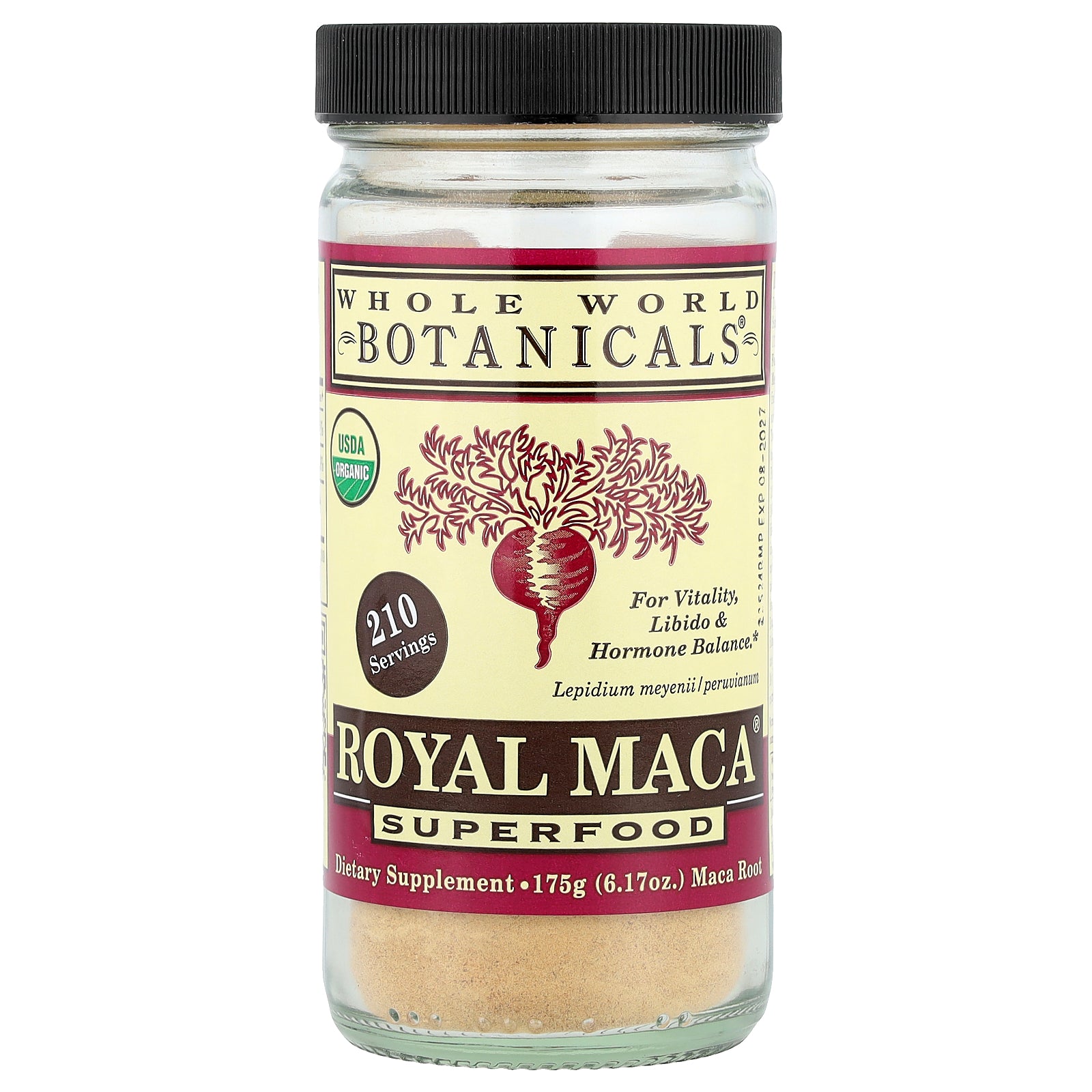 Whole World Botanicals, Royal Maca®, Superfood, 6.17 oz (175 g)