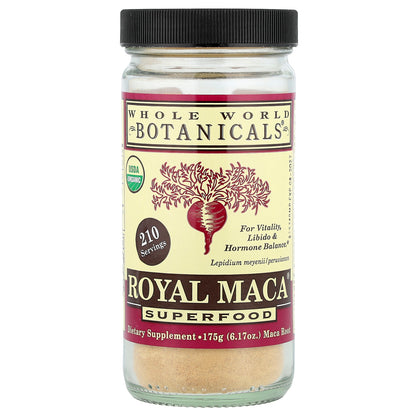 Whole World Botanicals, Royal Maca®, Superfood, 6.17 oz (175 g)